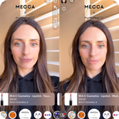 AR Lens experience for MECCA x M·A·C